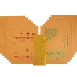 Calendrier de l'avent - village kraft