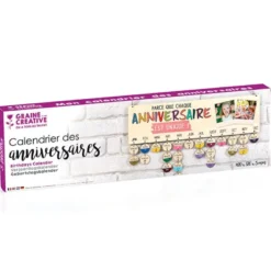 Calendrier des anniversaires en bois 40
