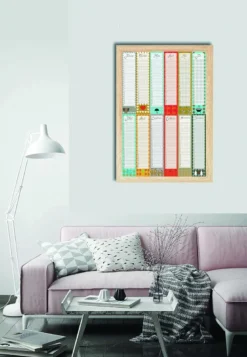 Calendrier perpétuel - poster dates importantes & anniversaires a2