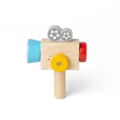 Caméra vidéo en bois pour enfants