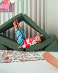 Canapé de jeu modulable le pagaille - vert côtelé Vert olive