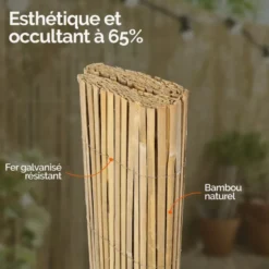 Canisse en bambou refendu - 1 x 5 m