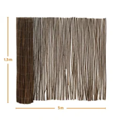 Canisse en osier naturel - 1.50 x 5 m