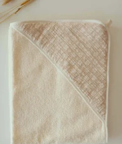 Cape de bain couleur lin