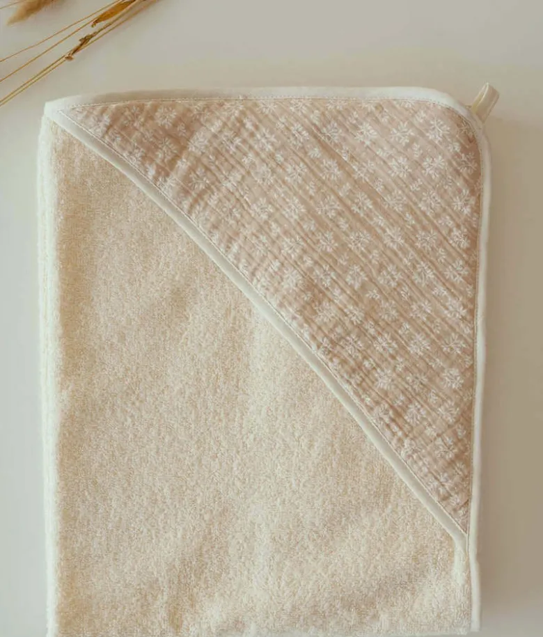 Cape de bain couleur lin