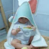 Cape de bain en gaze de coton jeanne