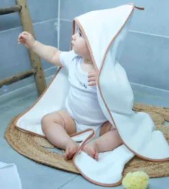 Cape de bain en gaze de coton jeanne