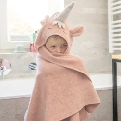 Cape de bain licorne