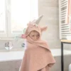 Cape de bain licorne