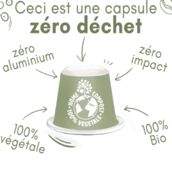 360 capsules nespresso® home compost du pérou bio- ( 6 distributeurs de 60 caps)