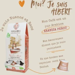 360 capsules nespresso® home compost du pérou bio- ( 6 distributeurs de 60 caps)
