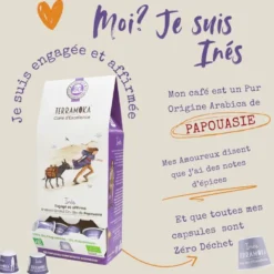 120 capsules nespresso® home compost en café bio de papouasie