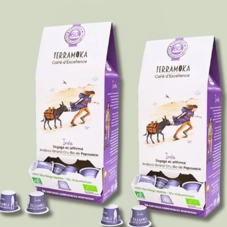 120 capsules nespresso® home compost en café bio de papouasie