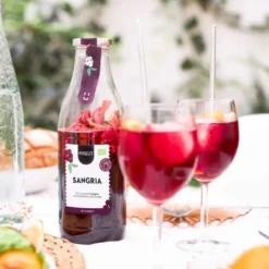 Carafe pour préparation de sangria rouge