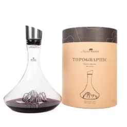 Carafe à vin topographic : mont rosa