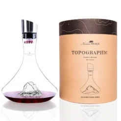 Carafe à vin topographic : pic du midi d'ossau