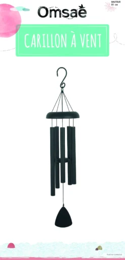 Carillon à vent noir 81 cm