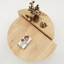 Carlow table basse ronde design en bois