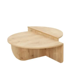 Carlow table basse ronde design en bois