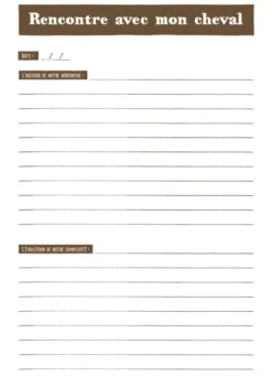 Carnet d'aventures équestres
