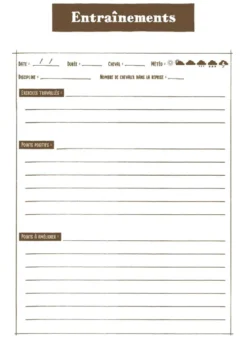 Carnet d'aventures équestres