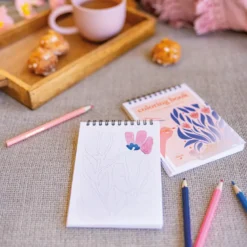 Carnet de coloriage a6 - floral #2