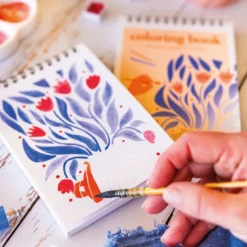 Carnet de coloriage a6 - floral #2