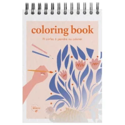 Carnet de coloriage a6 - floral #2