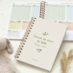 Carnet de suivi de bébé feuille (0-6 mois)