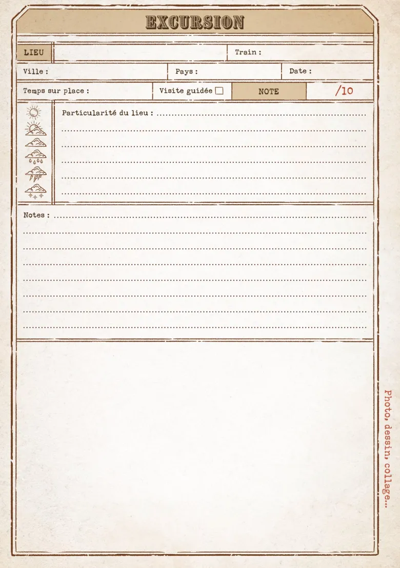 Carnet de voyage en train