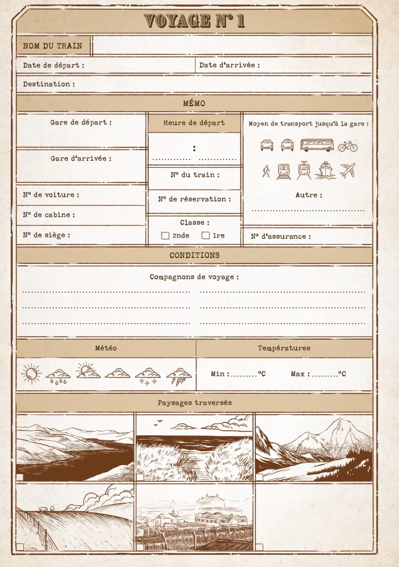 Carnet de voyage en train