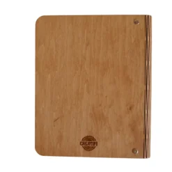 Carnet en bois - Licorne
