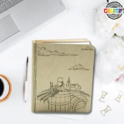 Carnet en bois vignoble
