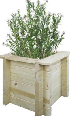 Carre potager exterieur bois - 38x38xh35 cm