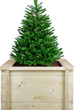Carre potager exterieur bois - 58x58xh35 cm