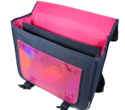 Cartable 38 cm cybel cheval licorne marine et rose bagtrotter