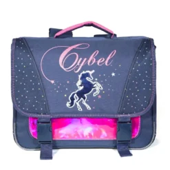 Cartable 38 cm cybel cheval &nbsp; licorne marine et rose bagtrotter
