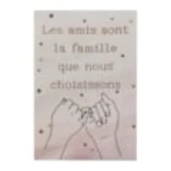 Carte les amis sont la famille