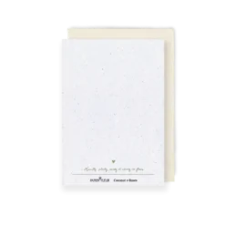 Carte à planter, douce pensée “bonne année” vert