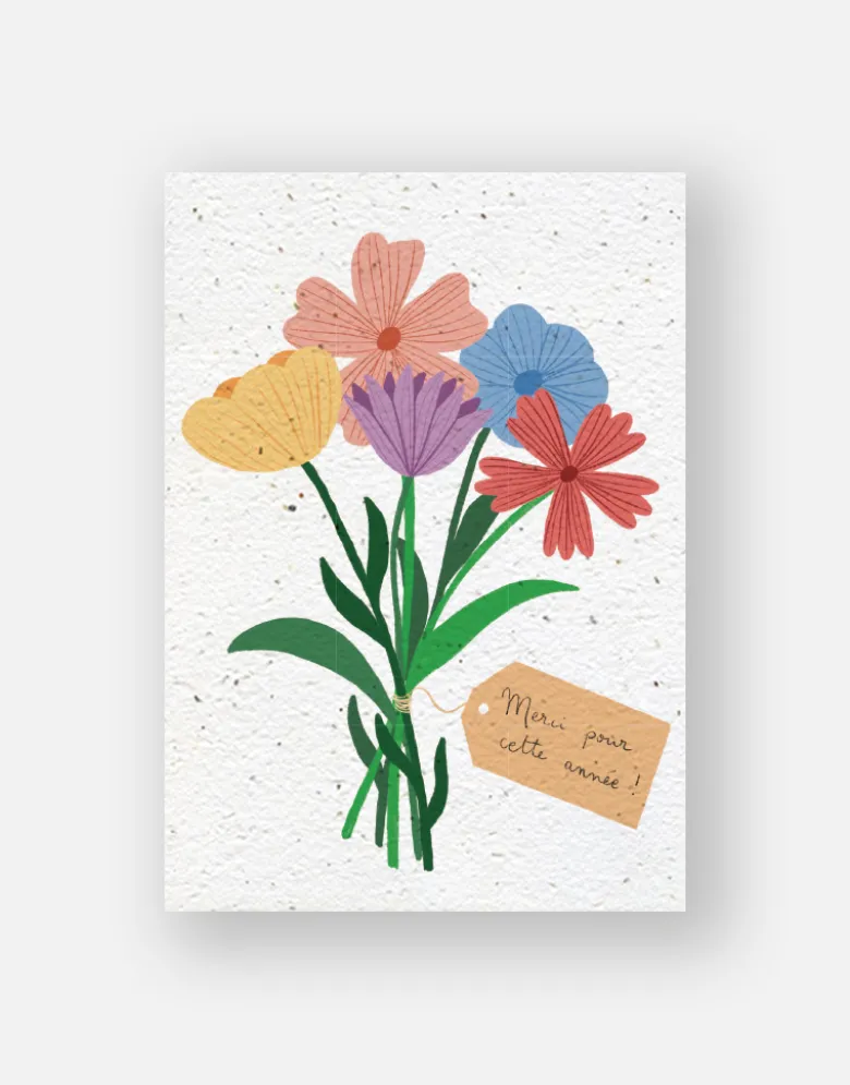Carte à planter - merci pour cette année