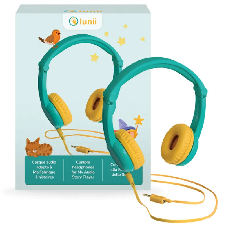 Casque audio compatible Ma Fabrique à histoires et FLAM Lunii Vert