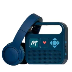 Casque audio pour enfant compatible enceinte Merlin Bleu