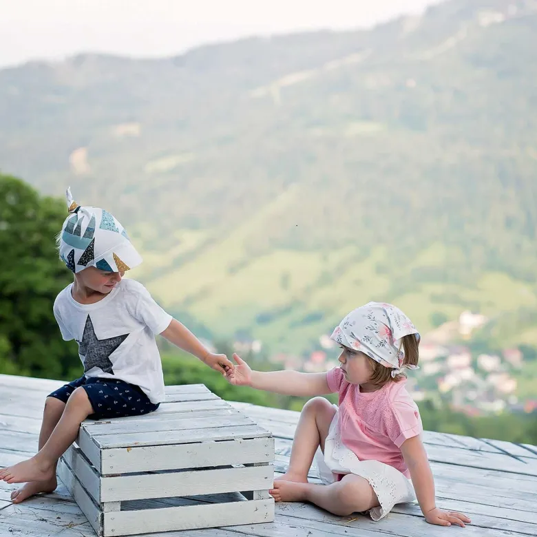 Casquette bandana bébé bambou spring