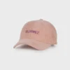 Casquette en velours rose