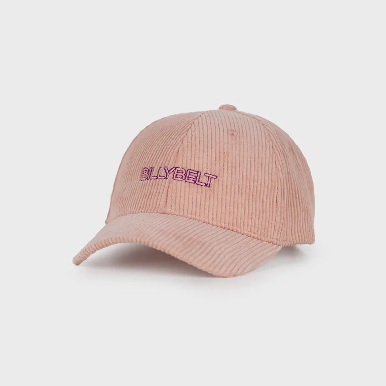 Casquette en velours rose