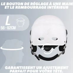 Casque vélo, taille l - blanc