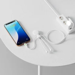 Câble multi-connecteurs Mr Bio Long Fast charge rapide Blanc