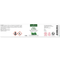 Cèdre de l'atlas - huile essentielle bio - 100ml garantie chromacert® - chémotyp
