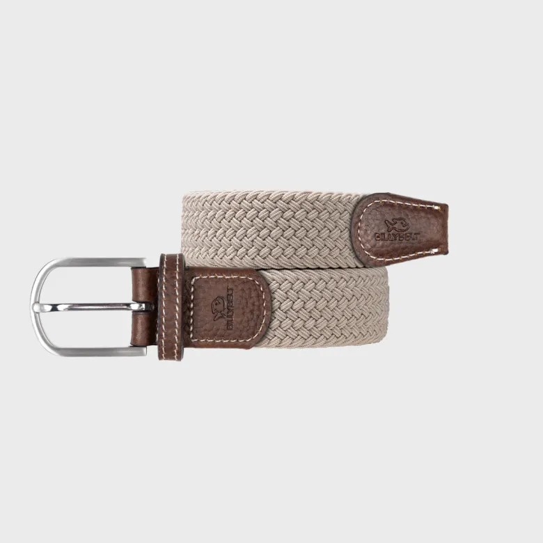 Ceinture tressée beige sable - t0