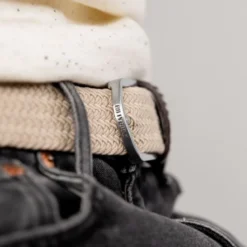 Ceinture tressée beige sable - t2